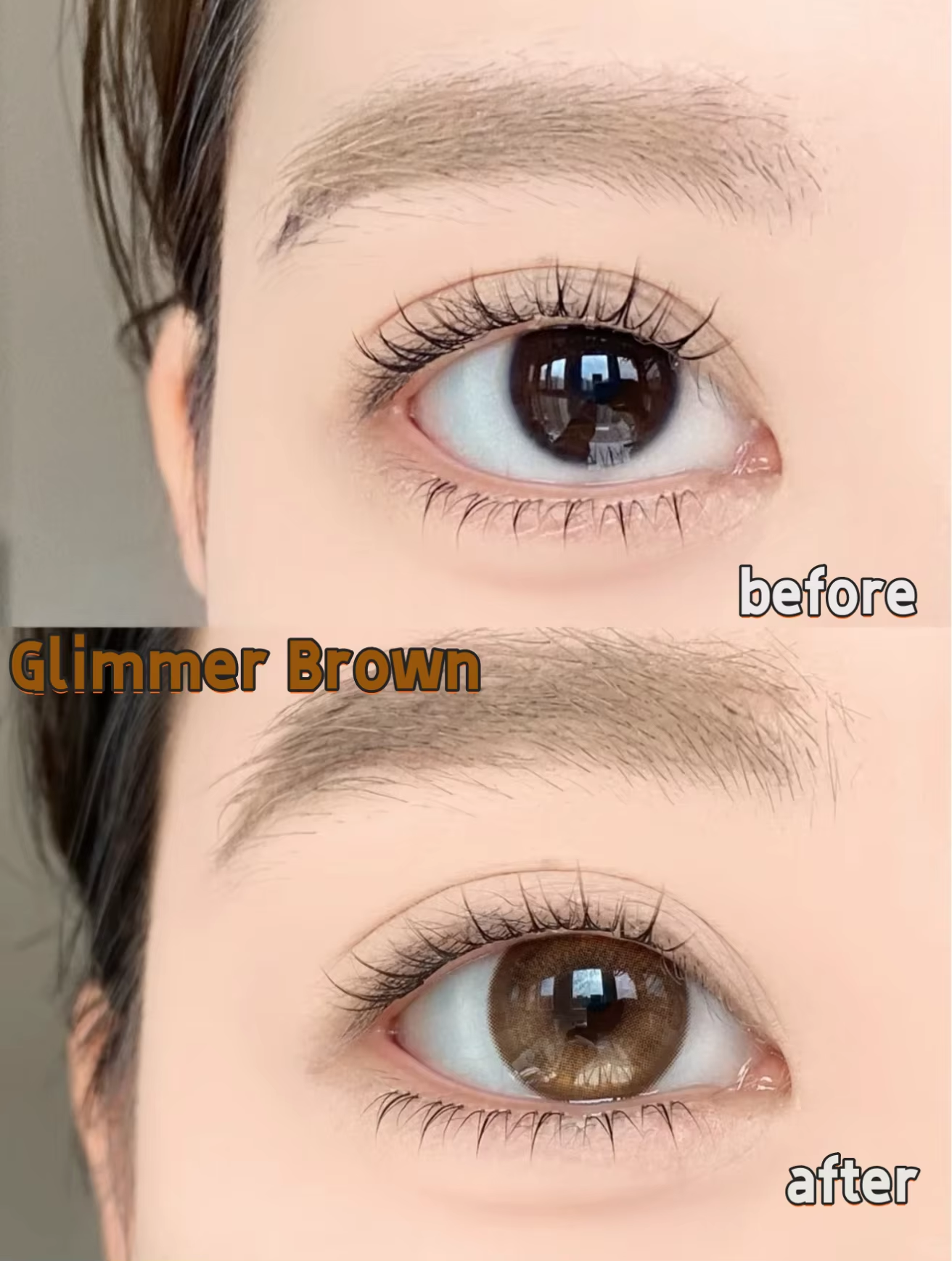Glimmer Brown Kleurlenzen (jaarlenzen) - Colorvisions
