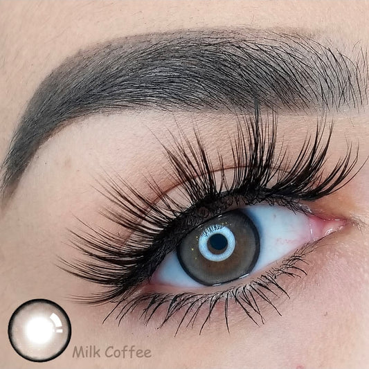 Nieuw! Milk Coffee Kleurlenzen (jaarlenzen) - Colorvisions