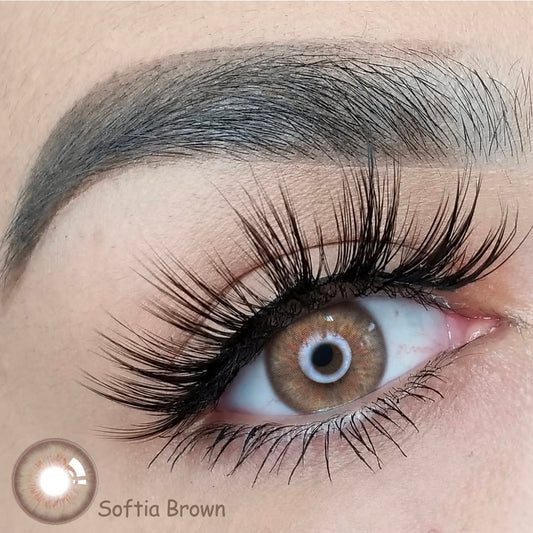 NIEUW! Softia Brown Kleurlenzen (jaarlenzen) - Colorvisions