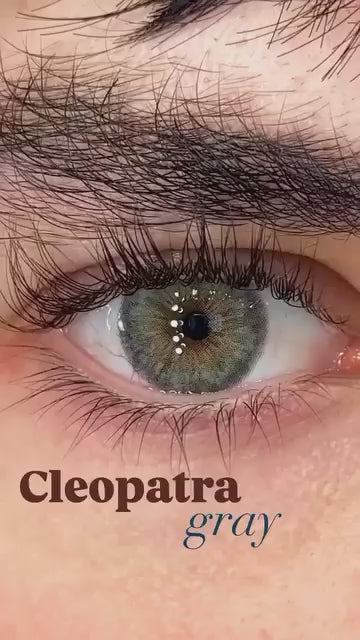 Nieuw! Cleopatra gray (kleurlenzen op sterkte) (jaarlenzen)